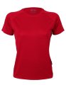 Dames Sportshirt CONA SPORTS Rainbow Tech Tee Rood